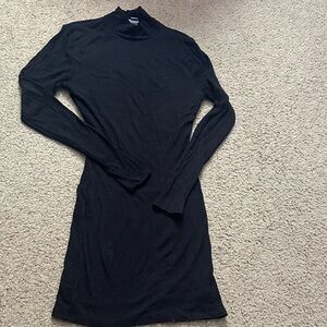 Windsor Black Long Sleeve Mini Dress